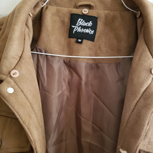 Black Phoenix Tan Faux Suede Jacket - Picture 5 of 11